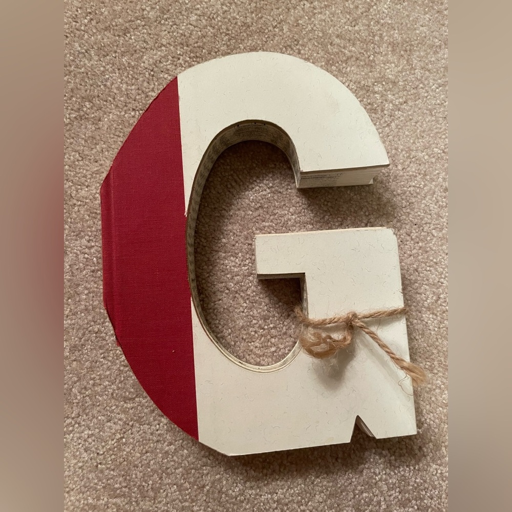 📚 Rustic Letter Book Cutout Home Decor – G, A, H, M 📚 Library, Nursery, Office,